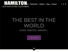 Tablet Screenshot of hamiltonsalestraining.com